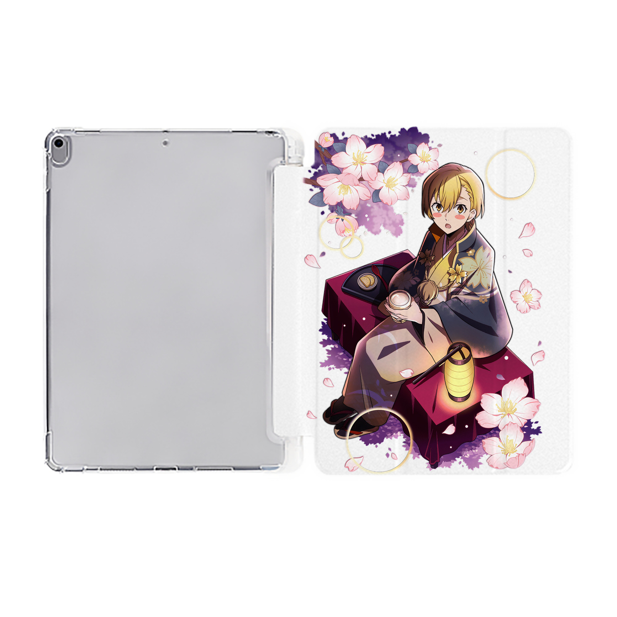 （画像用） 文豪ストレイドッグス Bungo Stray Dogs IPad ケース ペン収納付き 三つ折りスタンド PUレザー×シリコン 対応機種9.5/10.5/10.9インチ